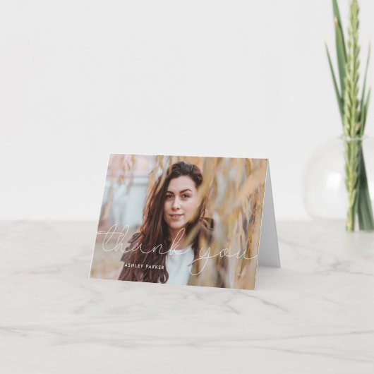 Het Manuscript van het Afstudeerder Afstuderen Fot Bedankkaart (Voorkant)