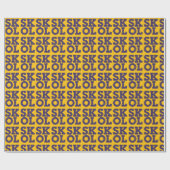 Het Manuscript van het blok "SKOL" - het Verpakken Cadeaupapier (Vlak)