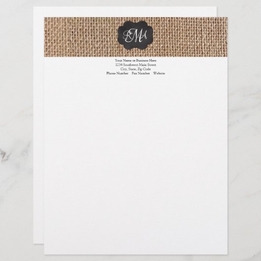 Het Manuscript van het Chalkboard van de overlappi Briefhoofd Ontwerp (Voorkant / Achterkant)