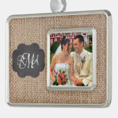 Het Manuscript van het Chalkboard van de overlappi Verzilverd Omlijst Ornament (Links)