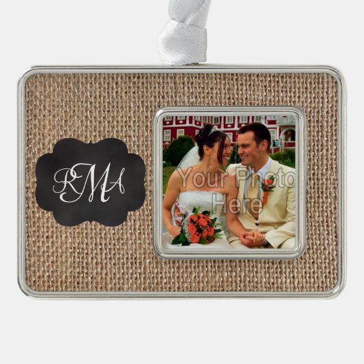 Het Manuscript van het Chalkboard van de overlappi Verzilverd Omlijst Ornament (Voorkant)