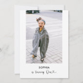 Het Manuscript van het hart Foto 1st Geboortedag Kaart (Achterkant)