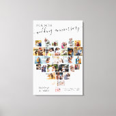 Het Manuscript van het Jubileum van het huwelijk H Canvas Afdruk (Voorkant)