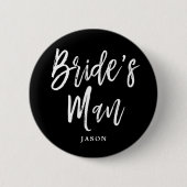 Het  Manuscript van het Man van Bride Ronde Button 5,7 Cm (Voorkant)