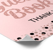 Het Manuscript van het roos Gelieve te ondertekene Poster (Hoek)