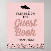 Het Manuscript van het roos Gelieve te ondertekene Poster (Voorkant)