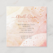 Het Manuscript van het Roos van de Vormen van de A Vierkante Visitekaartje (Achterkant)