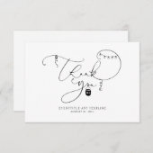 Het manuscript van het toestel Dank u Kaart voor E (Voorkant / Achterkant)