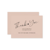 Het manuscript van het vrijgezellenfeest van de be notitiekaartje (Voorkant / Achterkant in situ)