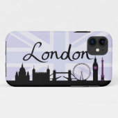 Het Manuscript van Londen op het Paars van Jack Sk Case-Mate iPhone Case (Achterkant (horizontaal))
