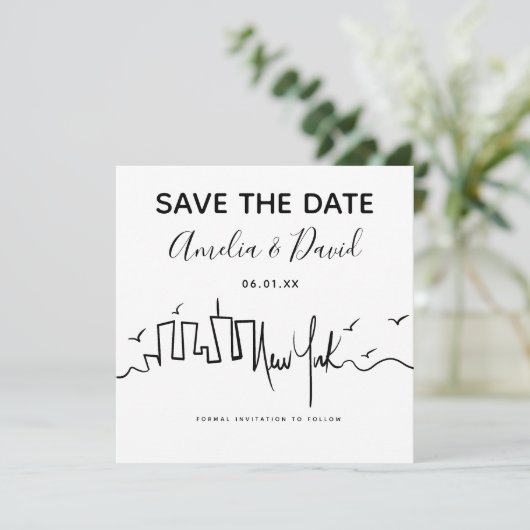 Het Manuscript van New York trekt sparen de Datum (Staand voorkant)