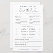 Het Manuscript van Quinn hoe goed kent u het Bride (Voorkant / Achterkant)