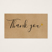 Het manuscript van Rustic bedankt voor het kopen d Visitekaartje (Voorkant)