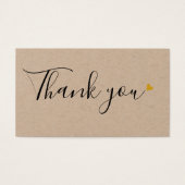 Het manuscript van Rustic bedankt voor het kopen d Visitekaartje (Voorkant)