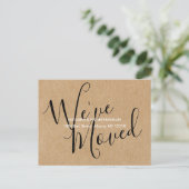 Het Manuscript van Rustic Kraft hebben wij Nieuw A Aankondigingskaart (Staand voorkant)