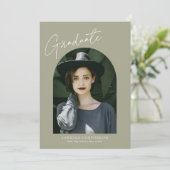 Het Manuscript van Trendy met de Afstuderen van de Aankondiging (Staand voorkant)