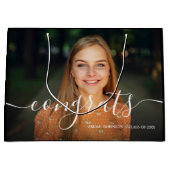 Het manuscript voegt Afstuderen de Aangepaste Foto Groot Cadeauzakje (Voorkant)