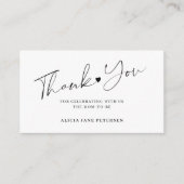 Het manuscript witte zwarte zwarte van het baby sh informatiekaartje (Voorkant)