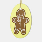 Het manZak van de peperkoek Keramisch Ornament (Links)