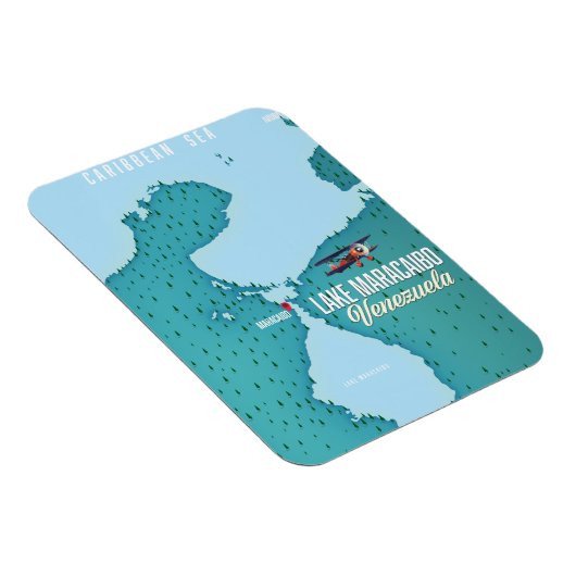 Het Maracaibo-meer in Venezuela. Magneet (Rechterzijde)