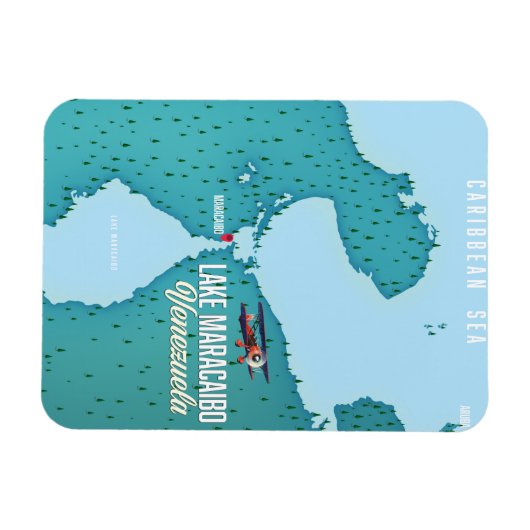 Het Maracaibo-meer in Venezuela. Magneet (Horizontaal)