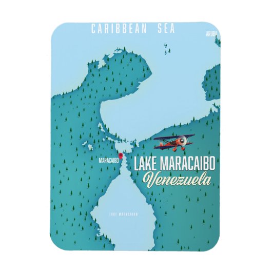 Het Maracaibo-meer in Venezuela. Magneet (Verticaal)