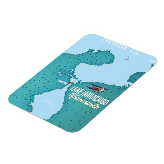 Het Maracaibo-meer in Venezuela. Magneet (Linkerzijde)