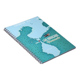 Het Maracaibo-meer in Venezuela. Notitieboek
