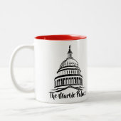 Het Marble Palace Tweekleurige Koffiemok (Links)