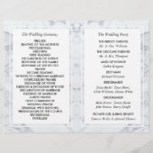 Het  Marble Wedding Bi-voudig Programma van Elegan (Achterkant)