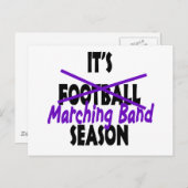 Het marcheren de Paars van het Seizoen van de Band Briefkaart (Voorkant / Achterkant)