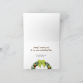 Het marcherende Wenskaart van Kerstmis van de Feestdagen Kaart (Binnen)