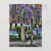 Het Mardi Gras Bead Tree Briefkaart (Voorkant)