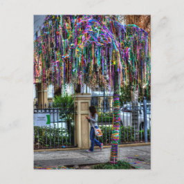 Het Mardi Gras Bead Tree Briefkaart