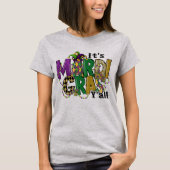 Het Mardi Gras Yall, Mardi Gras feestmasker kostuu T-shirt (Voorkant)