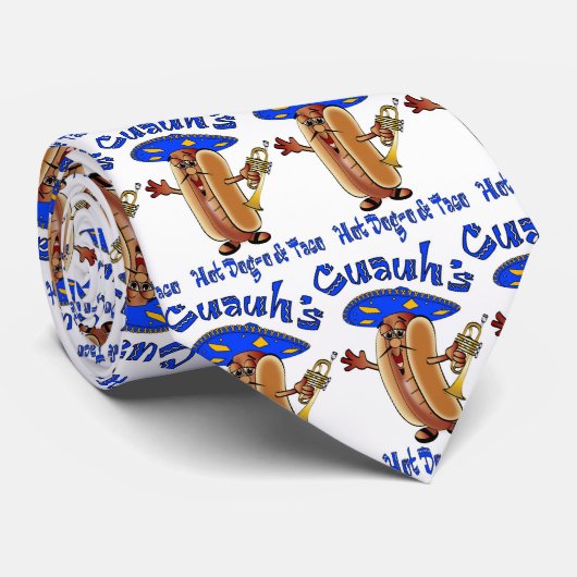 Het Mariachi Hot Dog Stropdas (Opgerold)