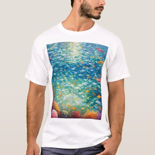 Het mariene leven t-shirt (Voorkant)
