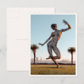 Het Marina San Francisco Dansende Vrouw Beeld Briefkaart (Voorkant / Achterkant)