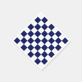 Het marineblauwe en Witte Patroon van de Servetten (Hoek)