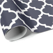 Het Marineblauwe Verpakkende Document van Cadeaupapier (Rol Hoek)