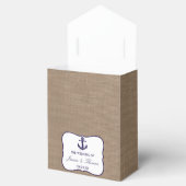 Het marinesanker op het Collectie van de Burlap Be Bedankdoosjes (Geopend)