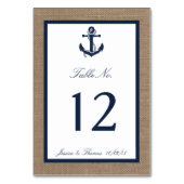 Het marinesanker op het Collectie van de Burlap Be Kaart (Voorkant)