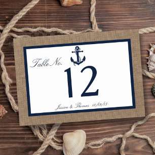 Het marinesanker op het Collectie van de Burlap Be Kaart