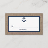 Het marinesanker op het Collectie van de Burlap Be Plaatskaartje (Voorkant)