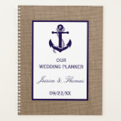 Het marinesanker op het Collectie van de Burlap Be Planner (Voorkant)