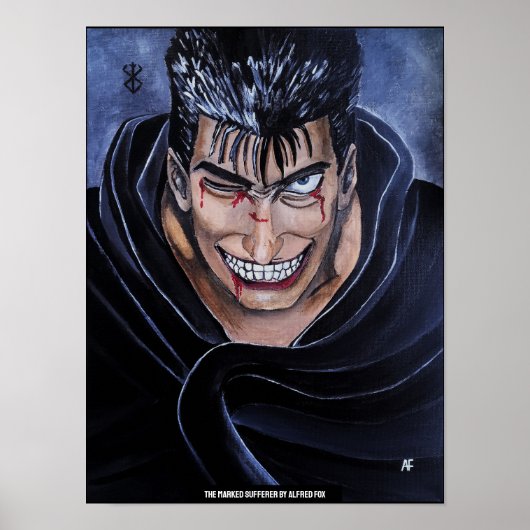 Het Marked Sufferer-schilderij van Alfred Fox Poster (Voorkant)