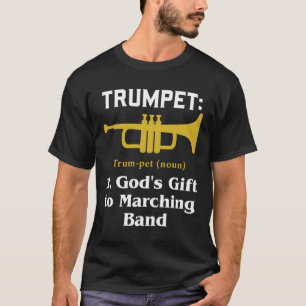 Het markeren van bandTrumpet Gift voor een Trumpet T-shirt