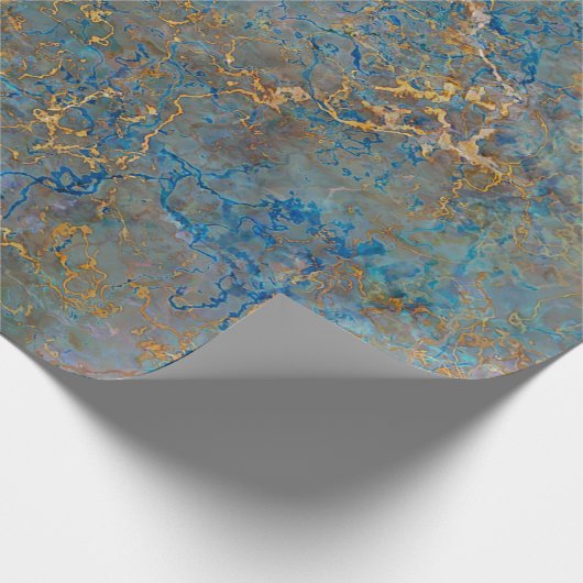 Het Marmer van de Lapis lazuli van de luxe Cadeaupapier (Hoek)