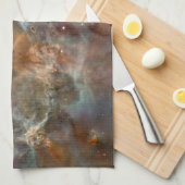 Het Marmer van de pastelkleur in de Nevel van Kiel Theedoek (Quarter Fold)