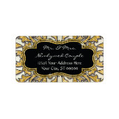 Het Marokkaanse Goud van de Rol van de Werveling Etiket (Voorkant)